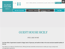 Tablet Screenshot of guesthousesicily.com